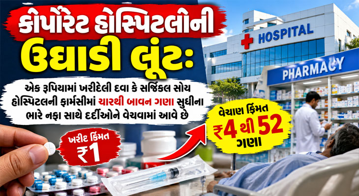 ખાનગી હોસ્પિટલોમાં એક બેડ પર વાર્ષિક ૫૫ લાખ સુધીની કમાણી